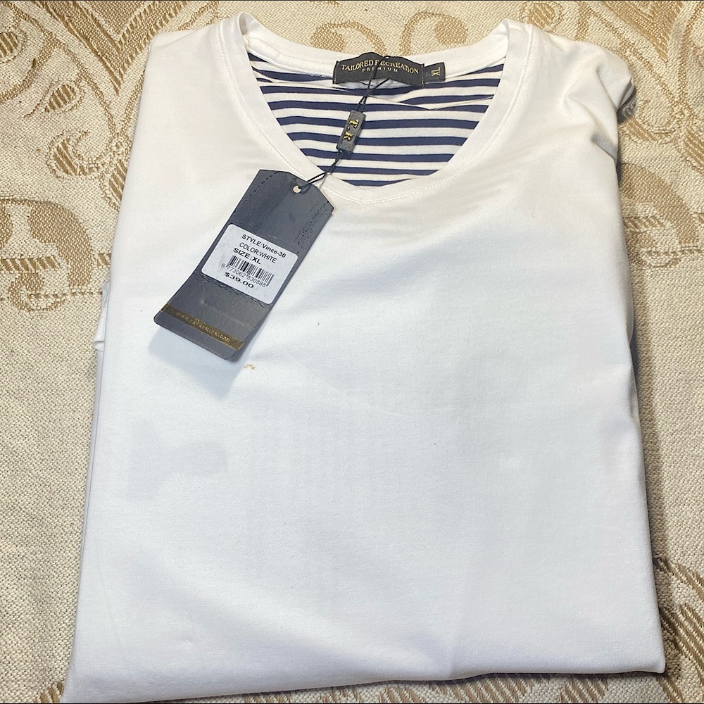 Vince Tailored recreation premium white shirt V-Neck